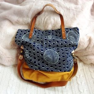 Asian Pattern Large Fabric Bag
